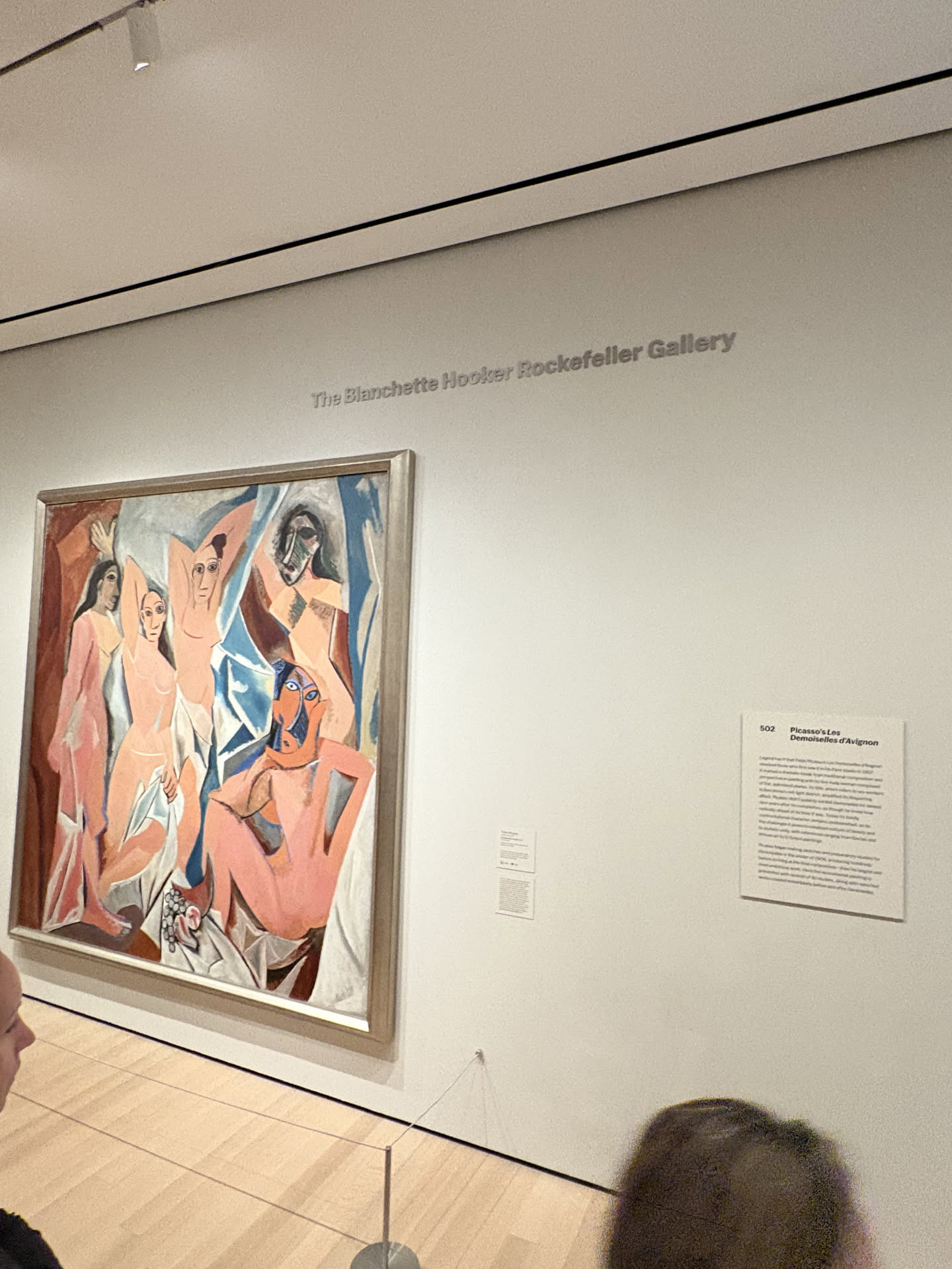 Pablo Picasso's Les Demoiselles d'Avignon displayed at MoMA